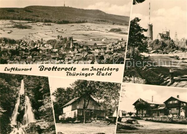 Brotterode Panorama Luftkurort am Inselsberg Thüri