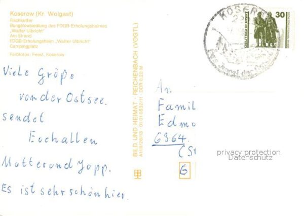 Koserow Ostseebad Usedom Fischkutter Bungalowsiedlung FDGB Erhol – Bild 2