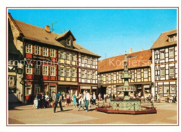 Wernigerode Harz Marktplatz Brunnen Fachwerkhäuser Altst