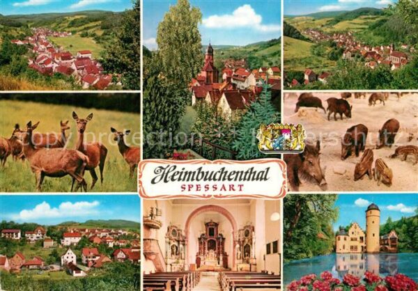 Heimbuchenthal Gesamtansicht Kirche Innenansicht Schlo