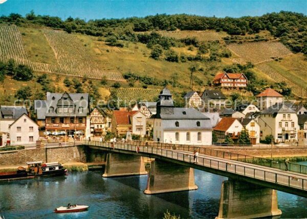 Obernhof Lahn Blick über die Brücke