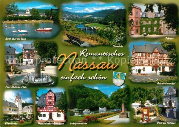 Nassau Lahn Partie an der Lahn Pont Chateau Platz K
