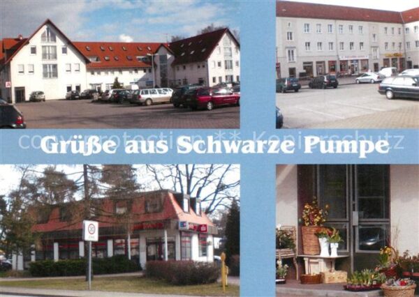 Schwarze Pumpe Innenstadt Platz Sparkasse Blumengeschä