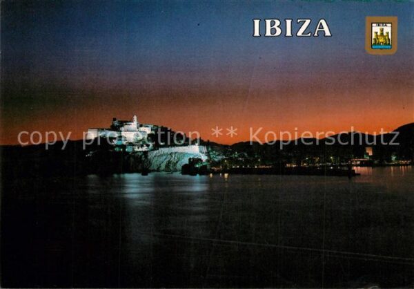Ibiza Islas Baleares Festungsanlage Ansicht vom Meer aus bei