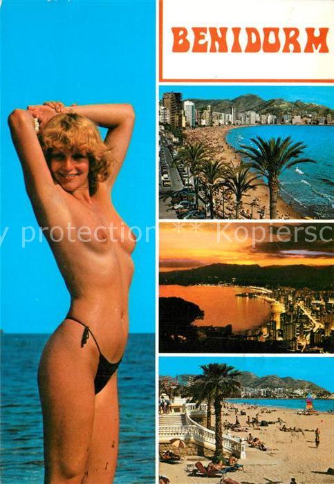 Benidorm Badenixe Strand Küstenpanorama Sonnenun