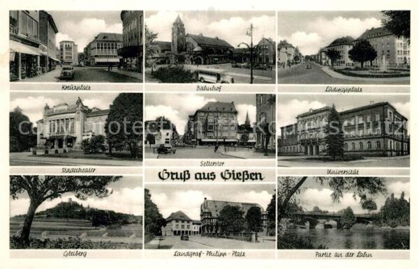 Giessen Lahn Kreuzplatz Bahnhof Ludwigsplatz Stadtth