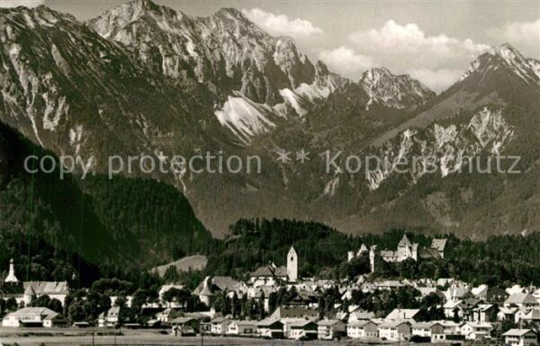 Fuessen Allgaeu Panorama