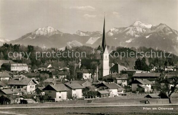 Prien Chiemsee Panorama Kirche