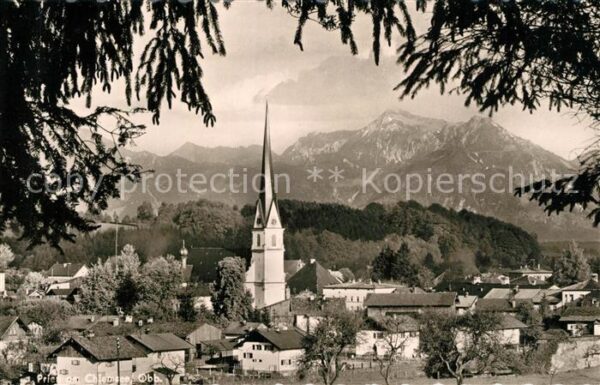 Prien Chiemsee Panorama Kirche