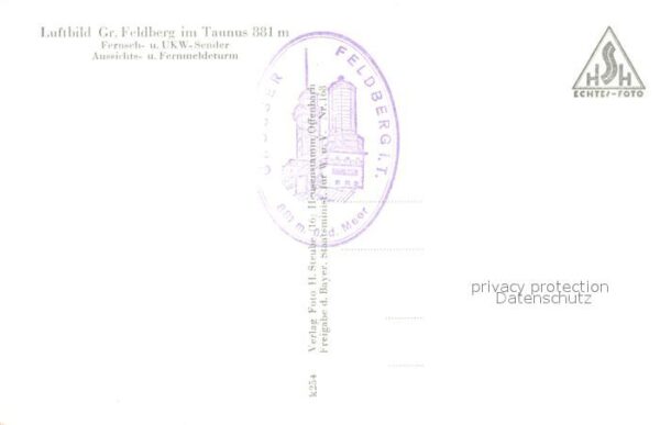 Grosser Feldberg Taunus Fliegeraufnahme Fersen UKW Sender Aussi – Bild 2