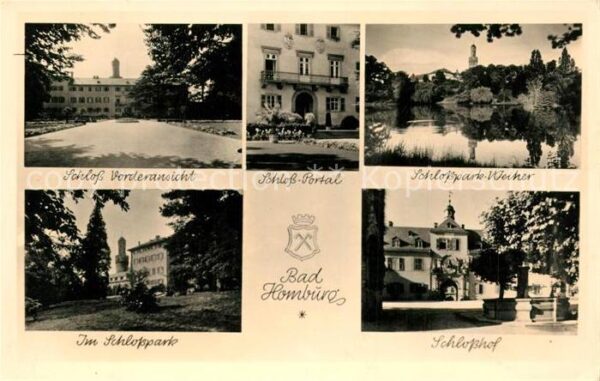 Bad Homburg Schloss Portal Schlosspark Weiher Schlo