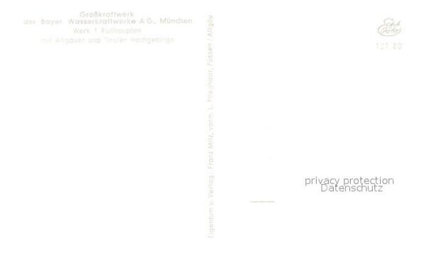 Rosshaupten Forggensee Großkraftwerk – Bild 2