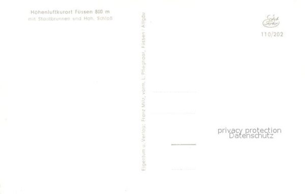 Fuessen Allgaeu Stadtbrunnen Schloss – Bild 2