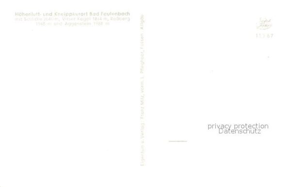 Bad Faulenbach Panorama – Bild 2