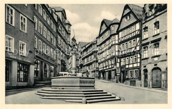 Marburg Lahn Marktplatz Brunnen