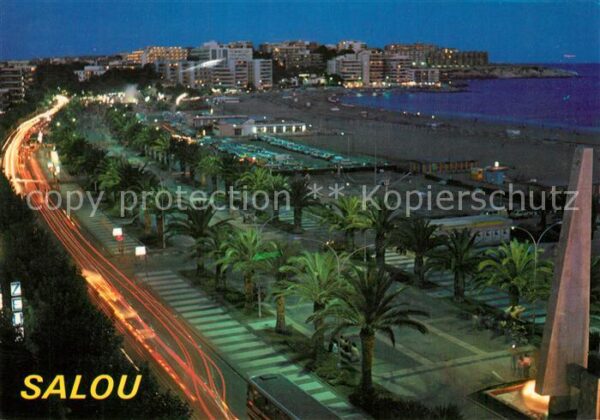 Salou Promenade de Jaime Strand Nacht