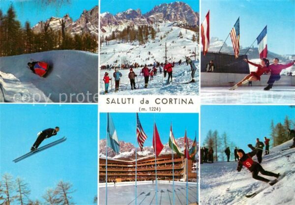Cortina d Ampezzo Winterlandschaften