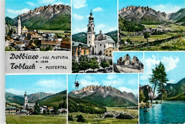 Dobbiaco Pustertal Suedtirol Kirche Panorama