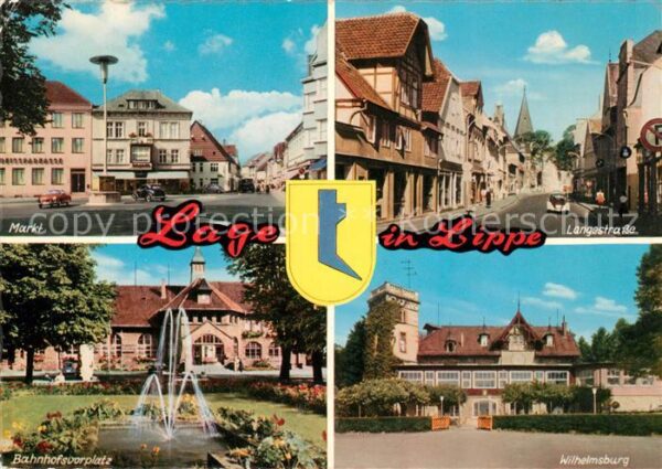 Lage Lippe Markt Langestraße Bahnhofsvorplatz Wilh