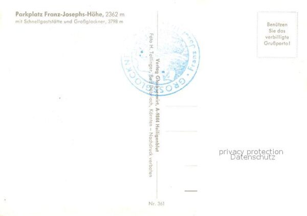 Grossglockner Franz Josephs Höhe Schnellgaststätte – Bild 2
