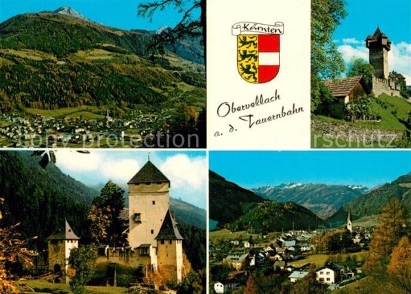Obervellach Kaernten Panoramen Burg Falkenstein Burg Groppen