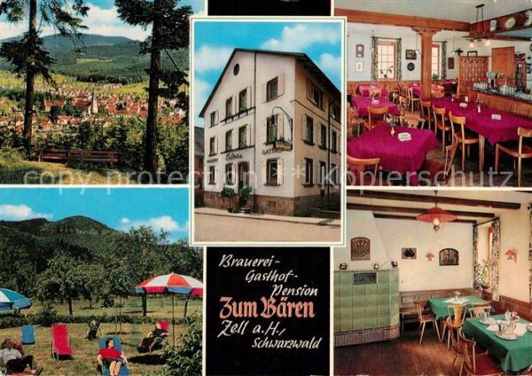 Zell Harmersbach Brauerei Gasthof Pension Zum Bären
