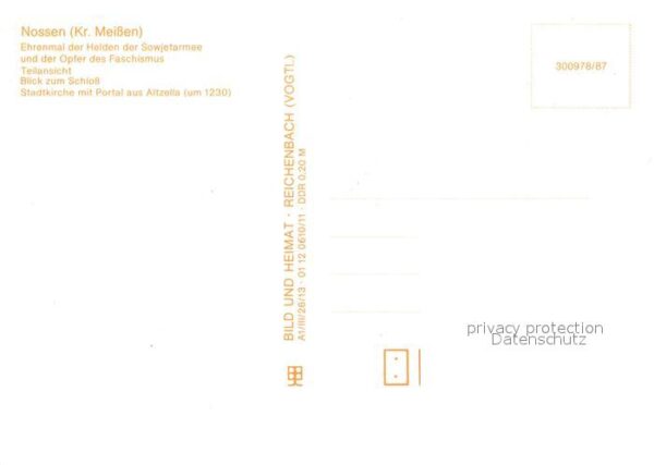 Nossen Ehrenmal Helden der Sowjetarmee Opfer F – Bild 2