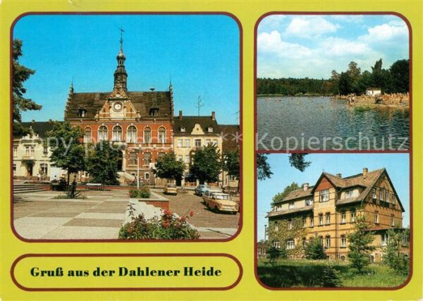 Dahlen Sachsen Rathaus Dammühlenteich FDGB Erholungshe