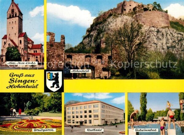 Singen Hohentwiel Herz Jesu Kirche Hohentwiel Stadtgarten