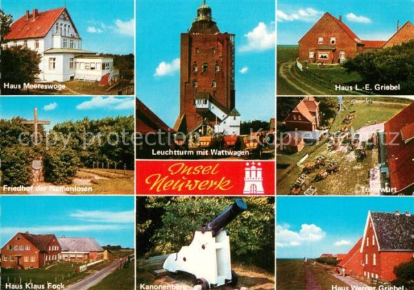 Insel Neuwerk Haus Meereswoge Leuchtturm Wattwagen Fr
