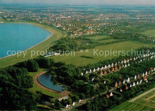 Cuxhaven Doese Nordseebad Fliegeraufnahme Kurpark