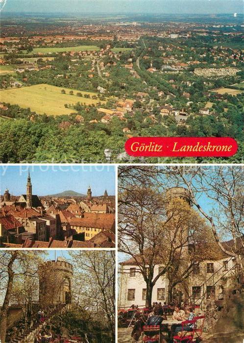 Goerlitz Sachsen Blick von der Landeskrone Aussichtsturm