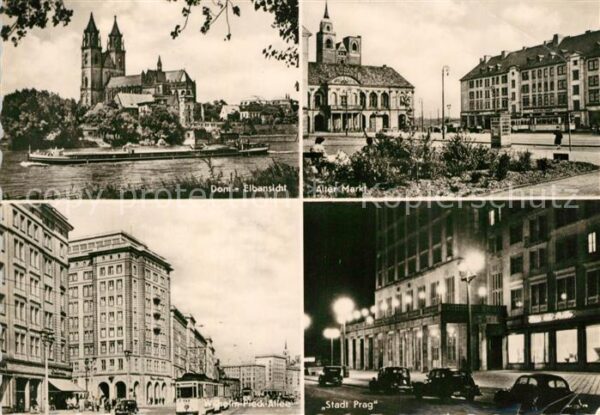 Magdeburg Dom Alter Markt Stadt Prag Wilhelm Piec