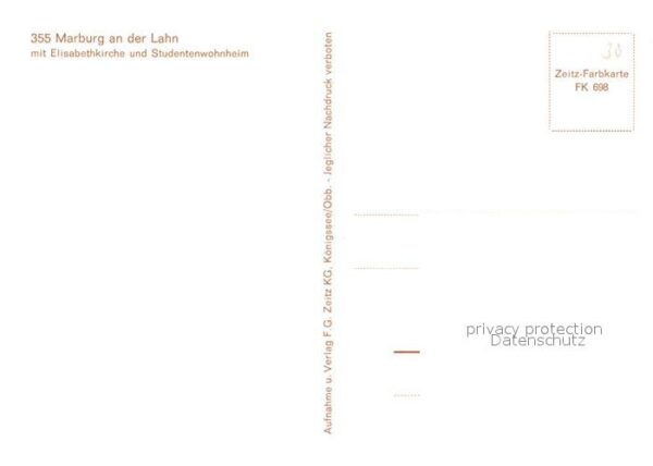 Marburg Lahn Elisabethkirche Studentenwohnheim – Bild 2