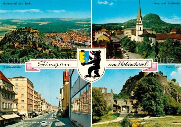 Singen Hohentwiel Fliegeraufnahme Peter Paul Kirche Ekkeh