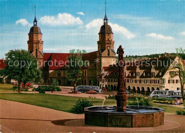 Freudenstadt Marktbrunnen Stadtkirche