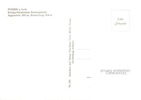 Fuessen Allgaeu Kneipp Sanatorium Notburgaheim – Bild 2