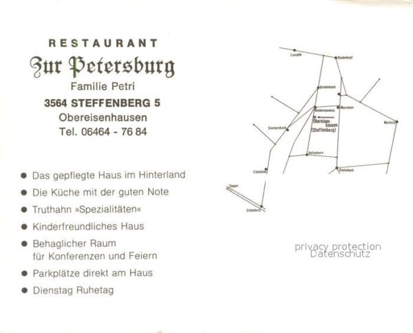 Steffenberg Restaurant Zur Petersburg – Bild 2