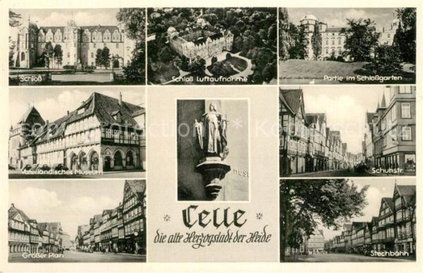 Celle Niedersachsen Fliegeraufnahme Schloß Schuhstrasse Tec