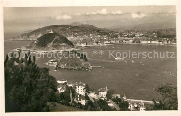 San Sebastian  Pais Vasco ES Fliegeraufnahme Bucht