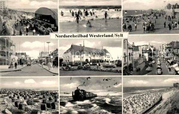Westerland Sylt Strand Konzertplatz Dampflok