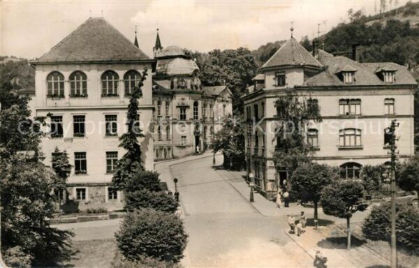 Sonneberg Thueringen Beethovenstrasse mit Deutschem Spielzeu