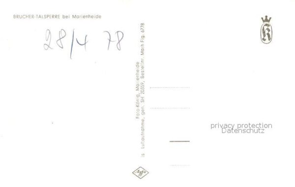 Marienheide Brucher-Talsperre Fliegeraufnahme – Bild 2