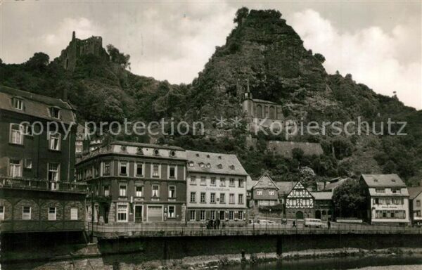 Idar-Oberstein Alte und Neue Burgruine mit Felsenkirch
