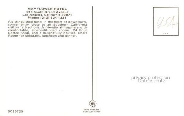 Los Angeles California Mayflower-Hotel – Bild 2