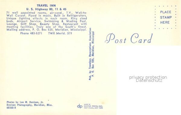 Meridian Mississippi Hotel Trave Inn Pool Restaurant – Bild 2