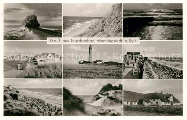 Wenningstedt Sylt Strand Steilküste Leuchtturm