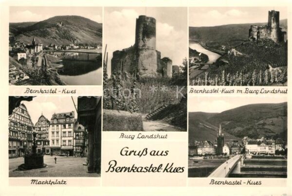 Bernkastel-Kues Fliegeraufnahme Burg-Landshut Brücke Ma