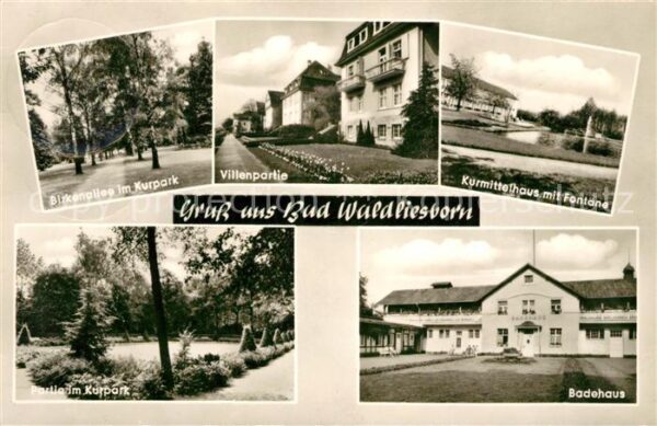 Bad Waldliesborn Kurpark Villenpartie Kurpark Kurmittelh