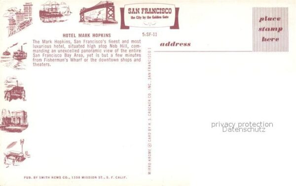 San Francisco California Hotel Mark Hopkins – Bild 2